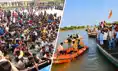 समस्तीपुर में राहत के नाम पर जान से खिलवाड़, गंगा की धारा में फेंके गए राहत पैकेट