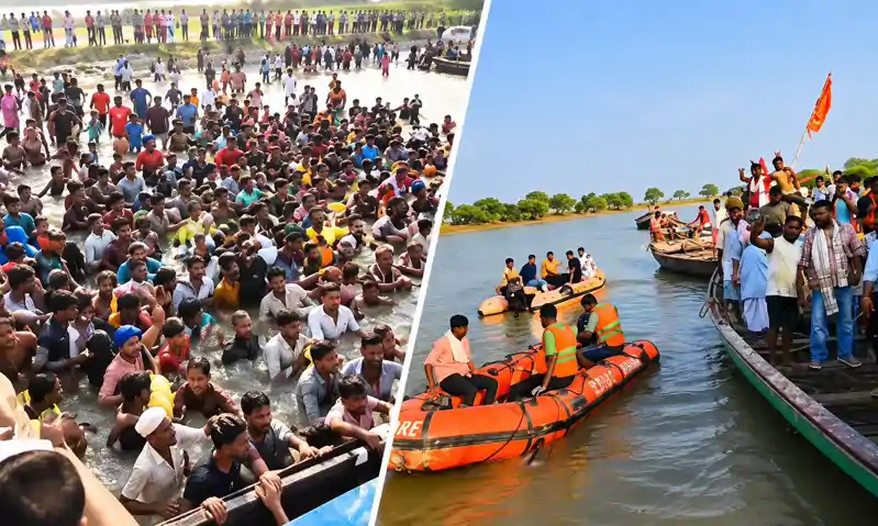 समस्तीपुर में राहत के नाम पर जान से खिलवाड़, गंगा की धारा में फेंके गए राहत पैकेट समस्तीपुर में राहत के नाम पर जान से खिलवाड़, गंगा की धारा में फेंके गए राहत पैकेट