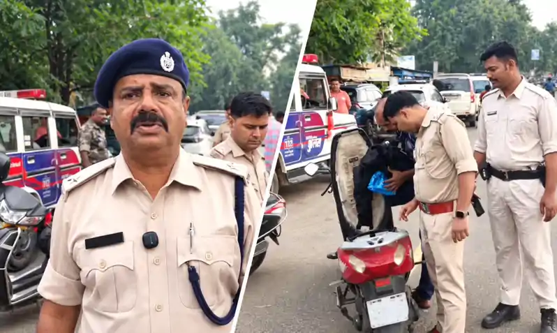 चास में वाहन जांच अभियान, रजिस्ट्रेशन, हेलमेट व ब्लैक फिल्म लगे शीशे की हुई जांच