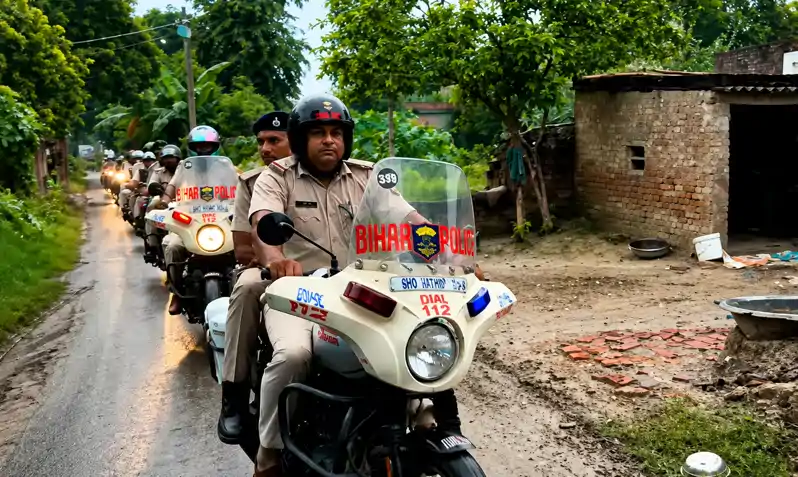 उज्जैन बंगरा में जातीय तनाव के बाद पुलिस का फ्लैग मार्च, चप्पे-चप्पे पर सुरक्षा, प्रशासन अलर्ट उज्जैन बंगरा में जातीय तनाव के बाद पुलिस का फ्लैग मार्च, चप्पे-चप्पे पर सुरक्षा, प्रशासन अलर्ट