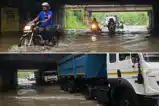 बोकारो: करोड़ों खर्च के बाद भी सड़क बना तालाब, 5 फीट पानी में तैर रही गाड़ियां