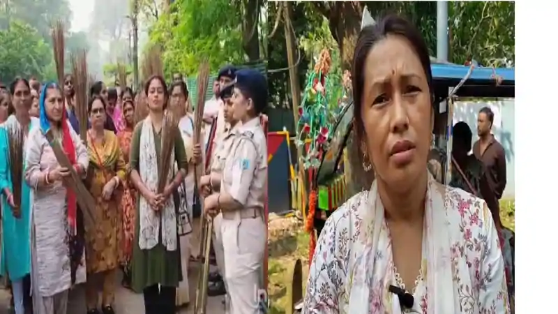बोकारो में आवास को लेकर संग्राम, BSL ED के घर का घेराव