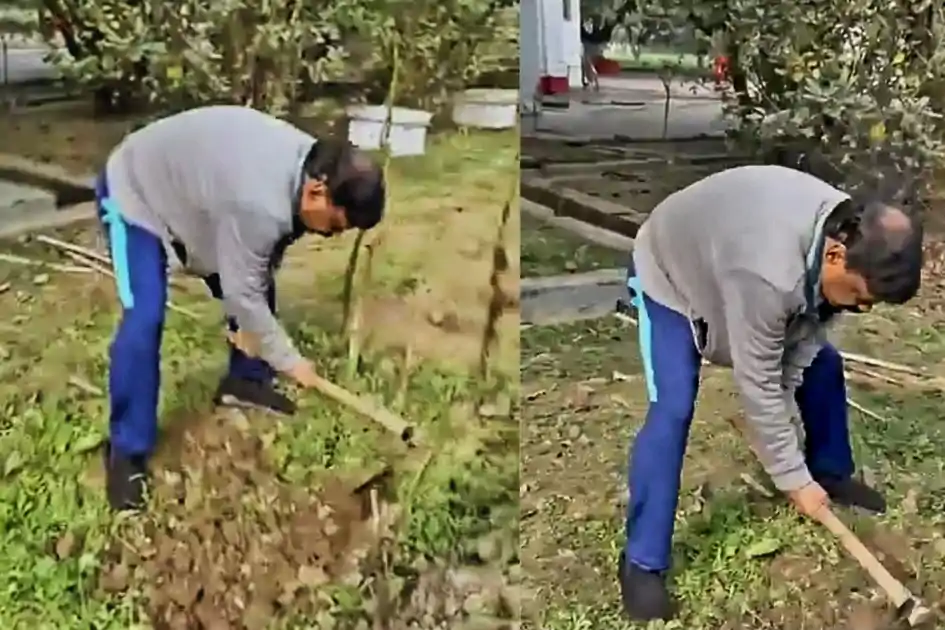 रिटायर्ड IAS डॉ. एस. सिद्धार्थ ने सादगी की मिसाल पेश की, गार्डन में कुदाल चलाते वीडियो हुआ वायरल