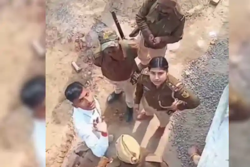 महिला दरोगा का दबंग रूप: युवक को धमकाया, सरेआम जड़ा थप्पड़, पास खड़ा खैनी रगड़ता रहा होमगार्ड बिहार पुलिस