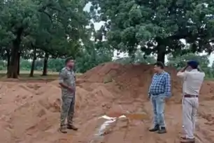 अवैध बालू-गिट्टी पर प्रशासन की बड़ी कार्रवाई, 8,500 घन फीट बालू और 3,000 घन फीट गिट्टी जब्त