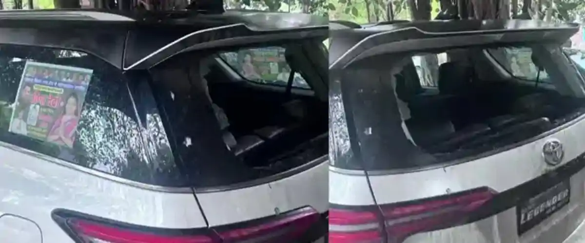 मोकामा में राजद प्रत्याशी वीणा देवी के काफिले पर हमला, बाल-बाल बची