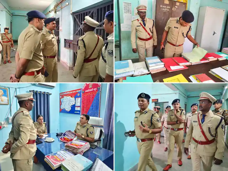 DIG ने किया सौरबाजार थाना का निरीक्षण, लंबित कांडों के निष्पादन में तेजी लाने का दिया निर्देश DIG ने किया सौरबाजार थाना का निरीक्षण, लंबित कांडों के निष्पादन में तेजी लाने का दिया निर्देश
