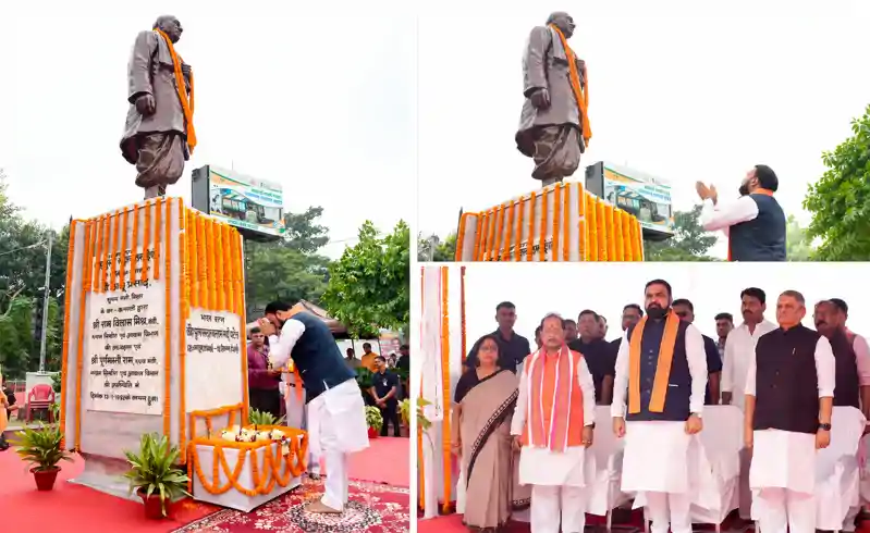 मुख्यमंत्री ने लौह पुरुष सरदार पटेल की जयंती पर दी श्रद्धांजलि मुख्यमंत्री ने लौह पुरुष सरदार पटेल की जयंती पर दी श्रद्धांजलि